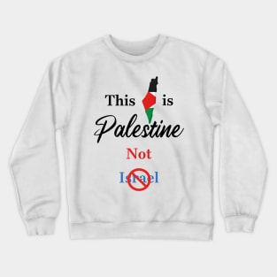 This is Palestine not israel Crewneck Sweatshirt